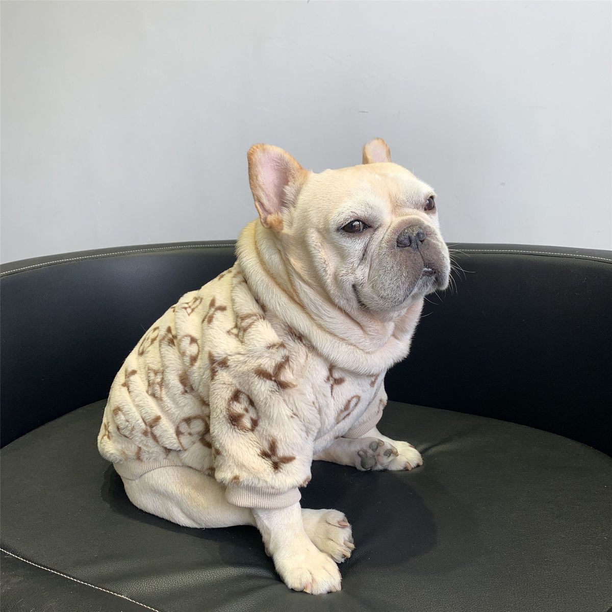 Soft Monogram Fleece Dog Jumper