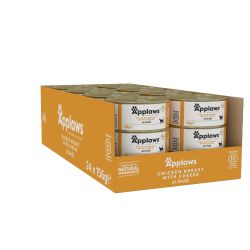 Applaws Natural Wet Cat Food Chicken Breast with Cheese in Broth
