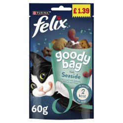Felix Goody Bag Seaside Mix Cat Treats Pmp£1.39