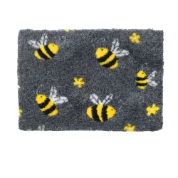 Vetbed Non Slip Charcoal & Bees