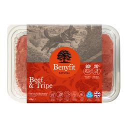 Benyfit Natural Beef & Tripe Complete Raw Dog Food