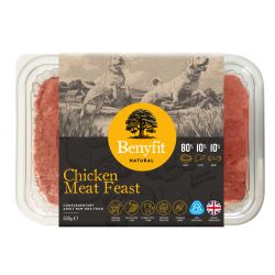 Benyfit Natural 80 10 10 Chicken Meat Feast Raw Dog Food