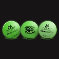 Sportspet High Bounce Glow in the Dark Balls