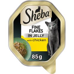 Sheba Fine Flakes Adult Cat Food with Chicken in Jelly