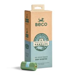 Beco Poop Bags Mint Scented with Handles