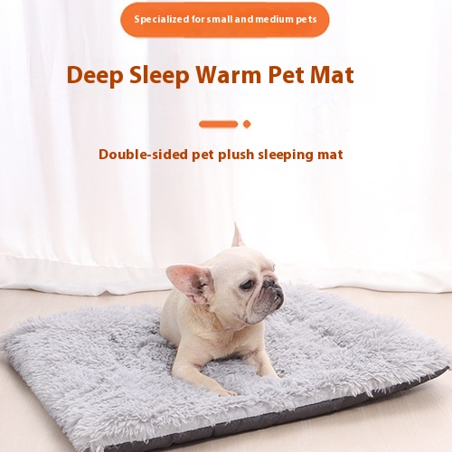 Machine Washable Self-Heating Plush Dog Mat, Six Colours, Two Sizes