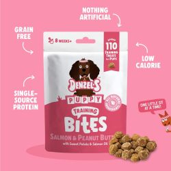 Denzel's Salmon & Peanut Butter Training Bites for Puppies