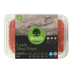 Benyfit Natural 80 10 10 Lamb Meat Feast Raw Dog Food