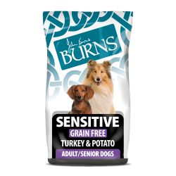 Burns Adult Senior Dogs Sensitive Grain Free Turkey & Potato