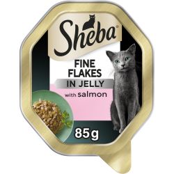 Sheba Fine Flakes Adult Wet Cat Food with Salmon Jelly