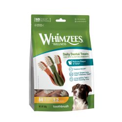 Whimzees Toothbrush Daily Dental Dog Chew Value Bag