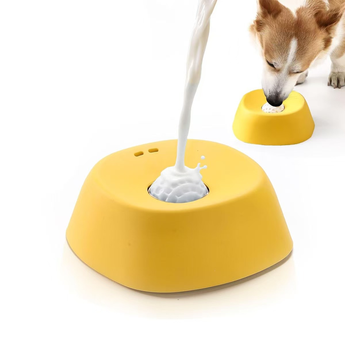 No-Spill Slow-Drink Pet Water Bowl