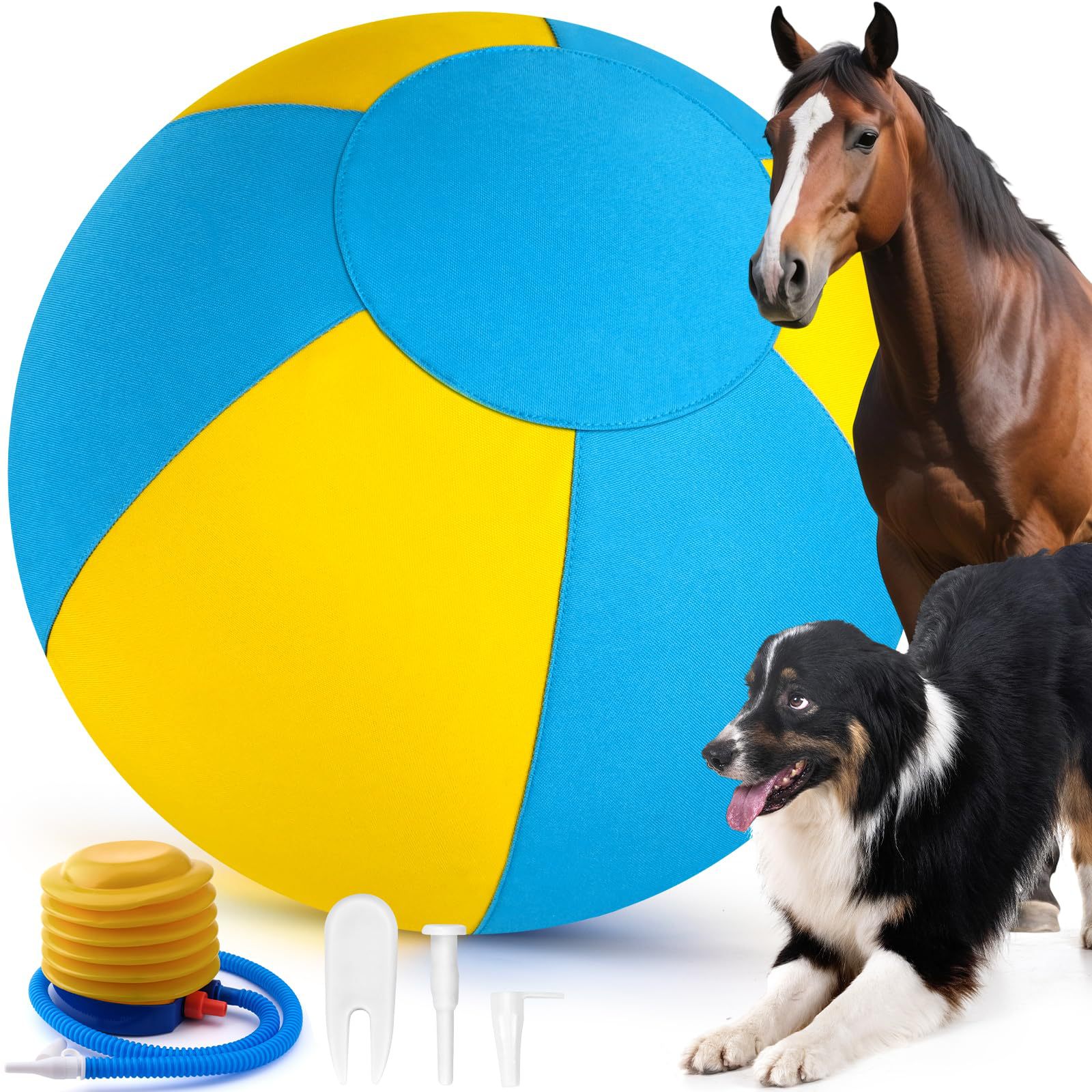 Inflatable Herding Ball for Dogs with Pump