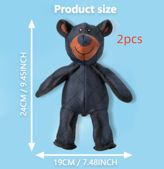Durable Bear Plush Squeaky Dog Toy