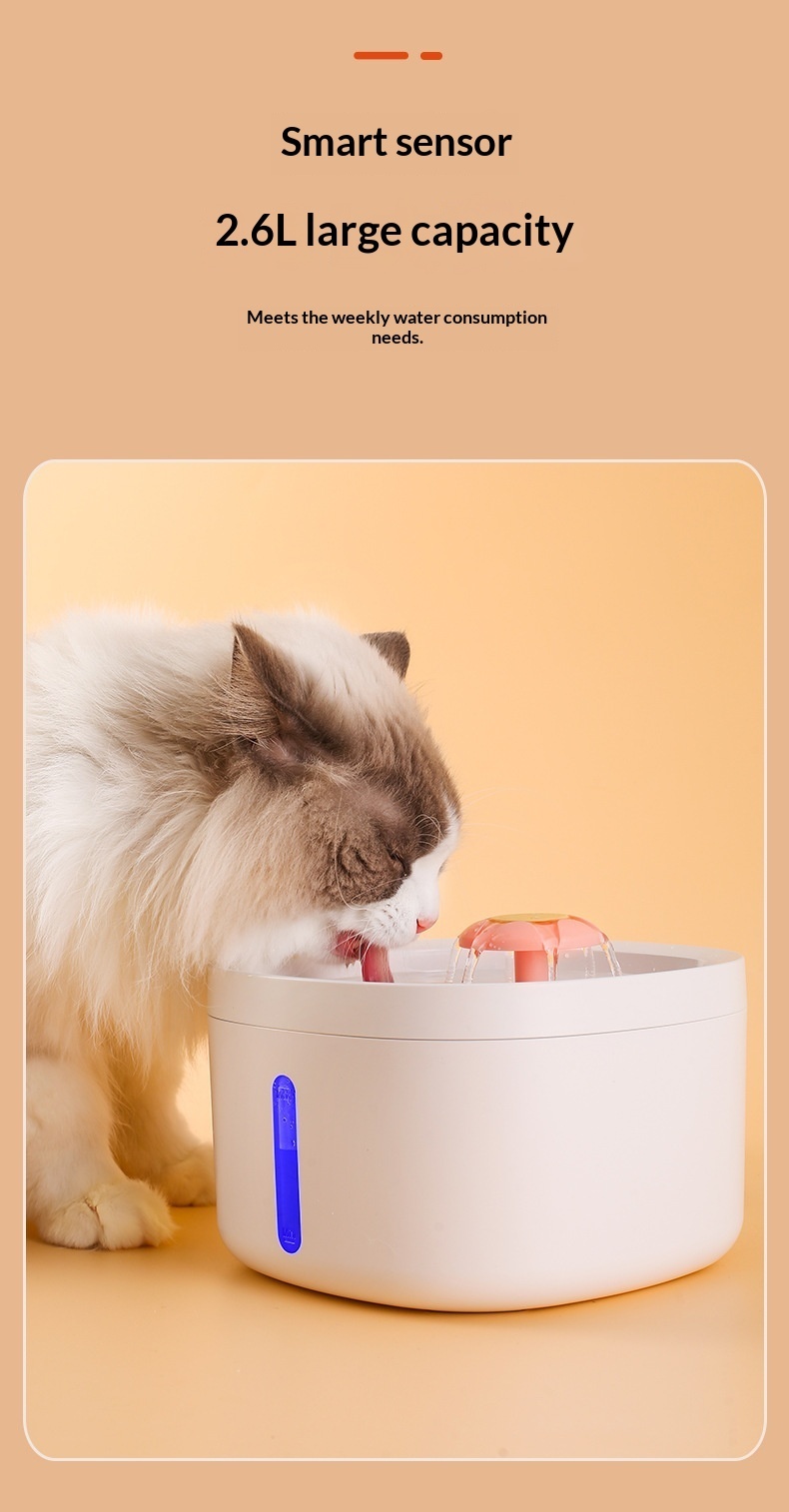 Smart Sensor Cat Water Fountain 2.6L