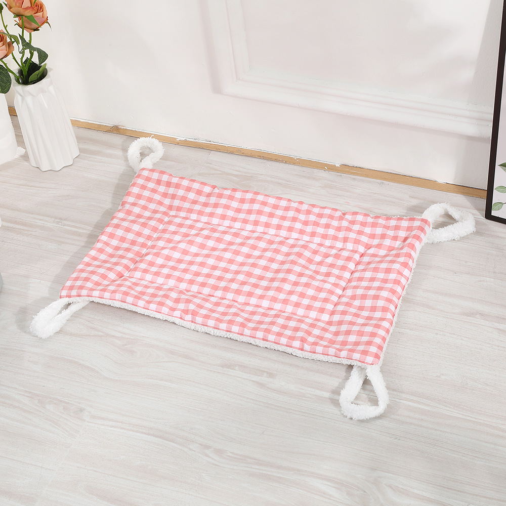 Padded Pet Crate Mat with Corner Ties