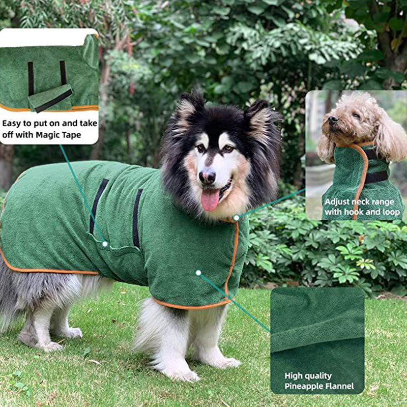 Microfibre Pet Drying Robe