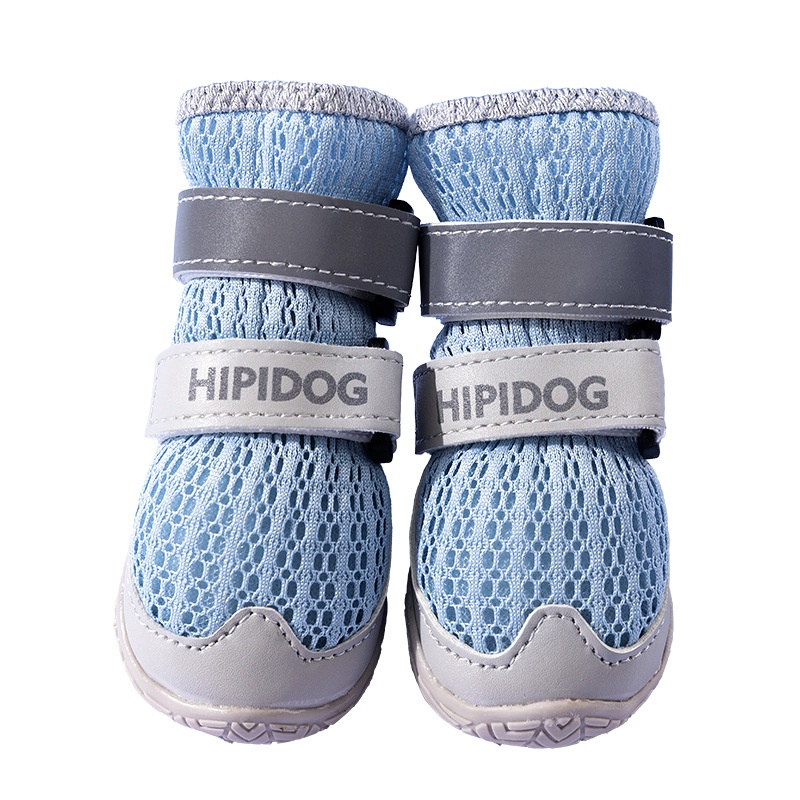 Lightweight Mesh Dog Boots with Twin Hook-and-Loop Straps