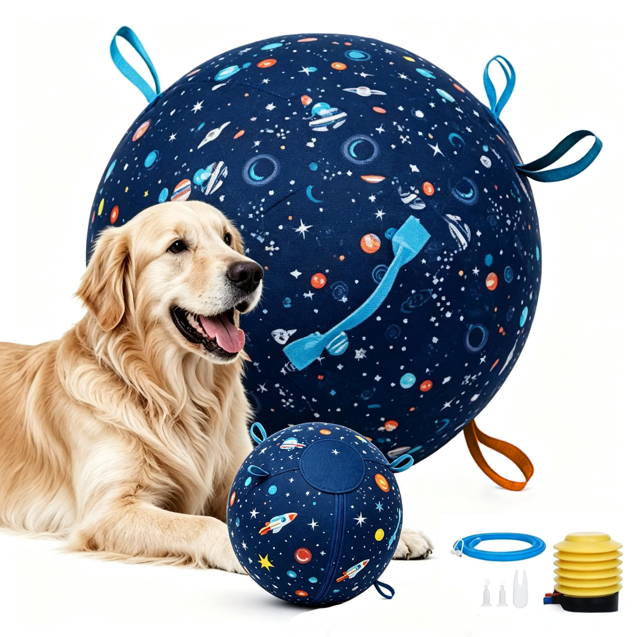 Herding Ball with Handles & Pump for Dogs