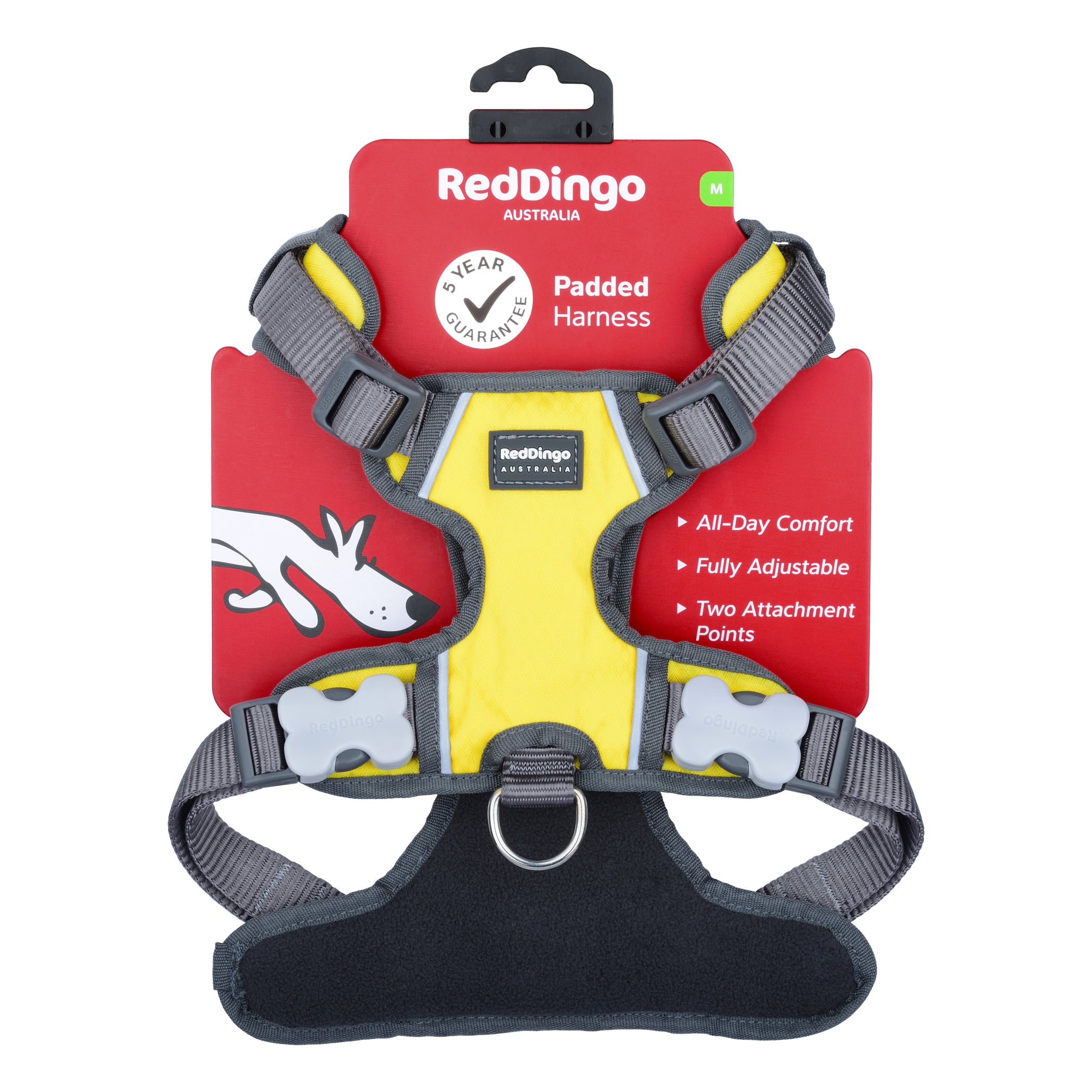 Dog Padded Harness Yellow