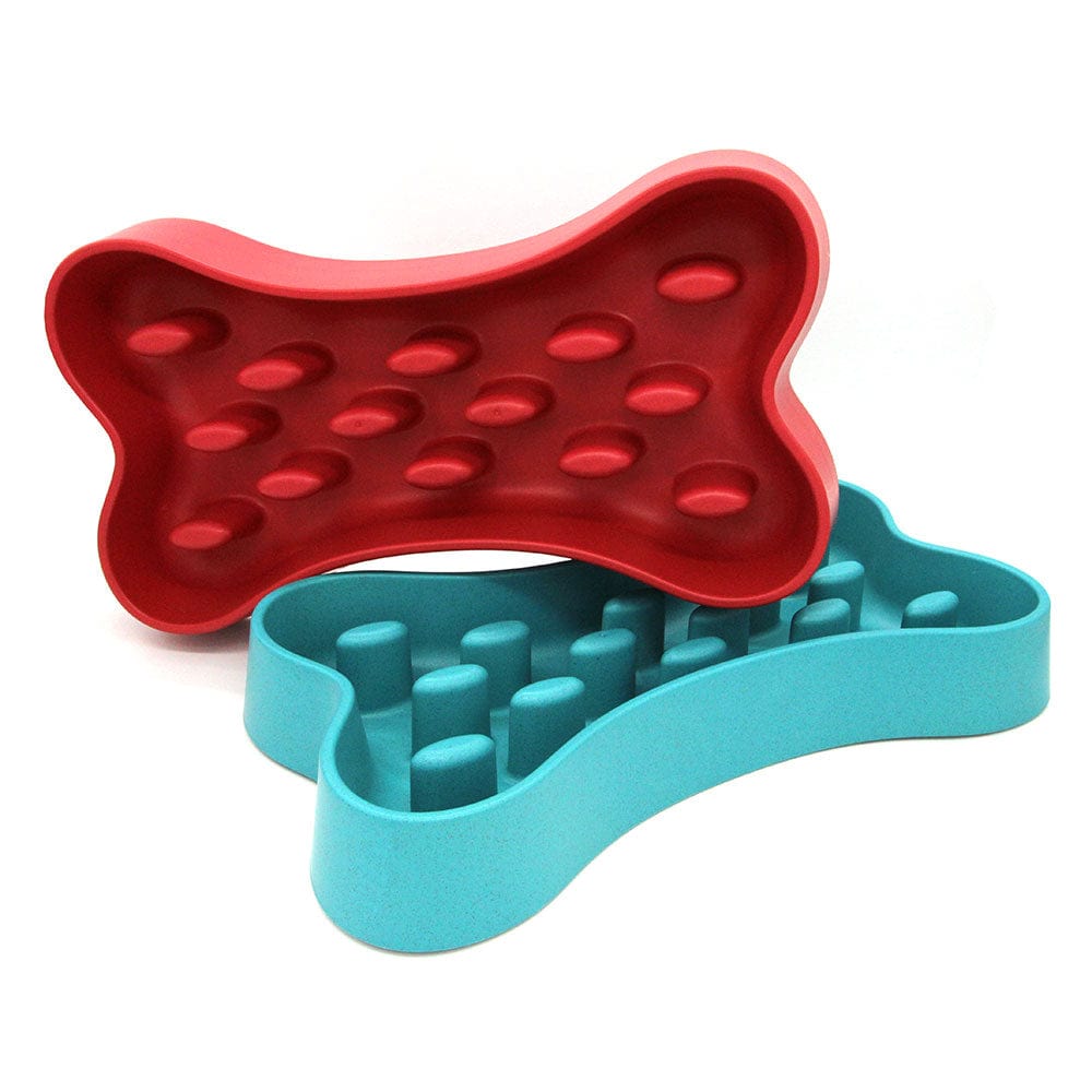 Tarhong Bone Puzzle Slow Feeder Dog Bowl — BPA-Free Polypropylene