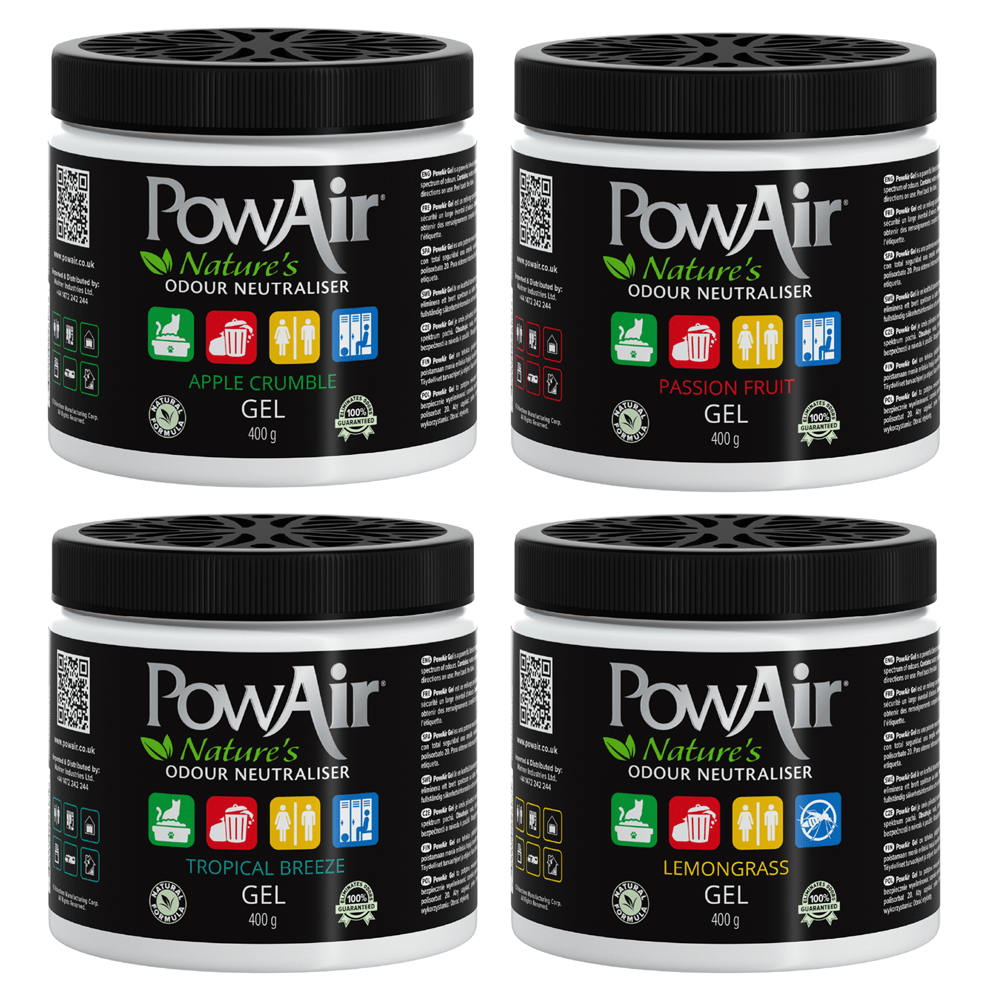 PowAir Odour Neutralising Gel Jar 400g — Pet Safe, Natural Formula