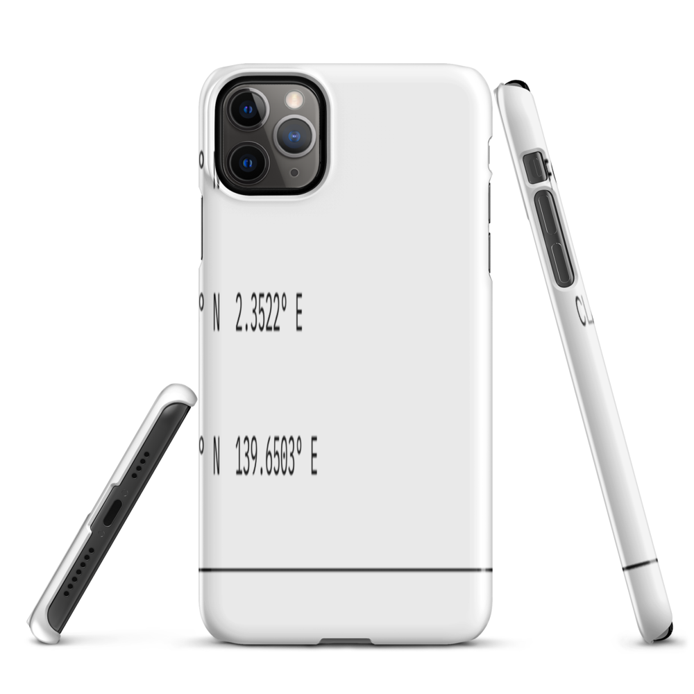 The Coordinates iPhone Case