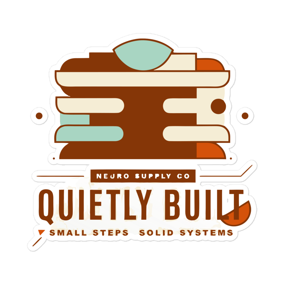 Quietly Built Sticker