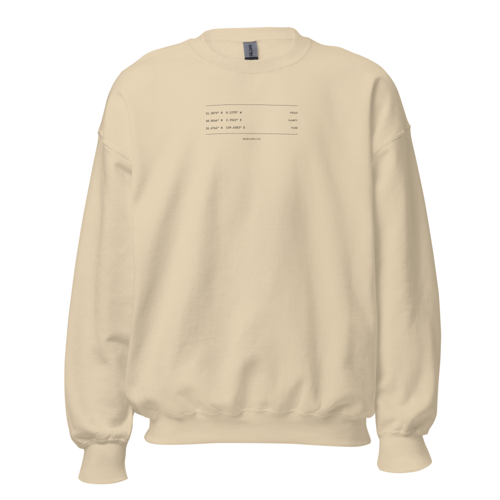 The Coordinates Sweatshirt — Sand