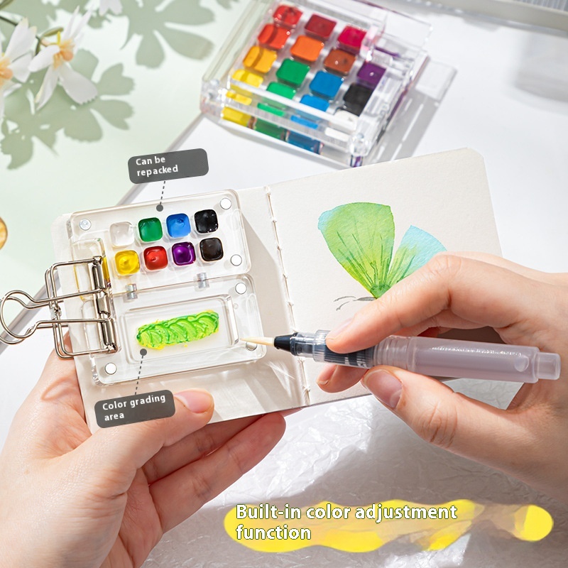Mini Pocket Journal Watercolor