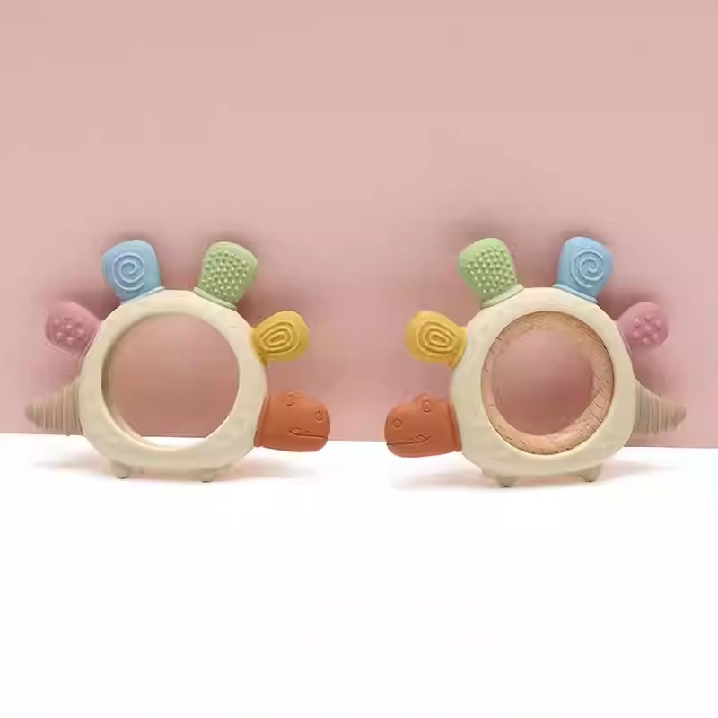 Dinosaur Wooden Silicone Sensory Chew