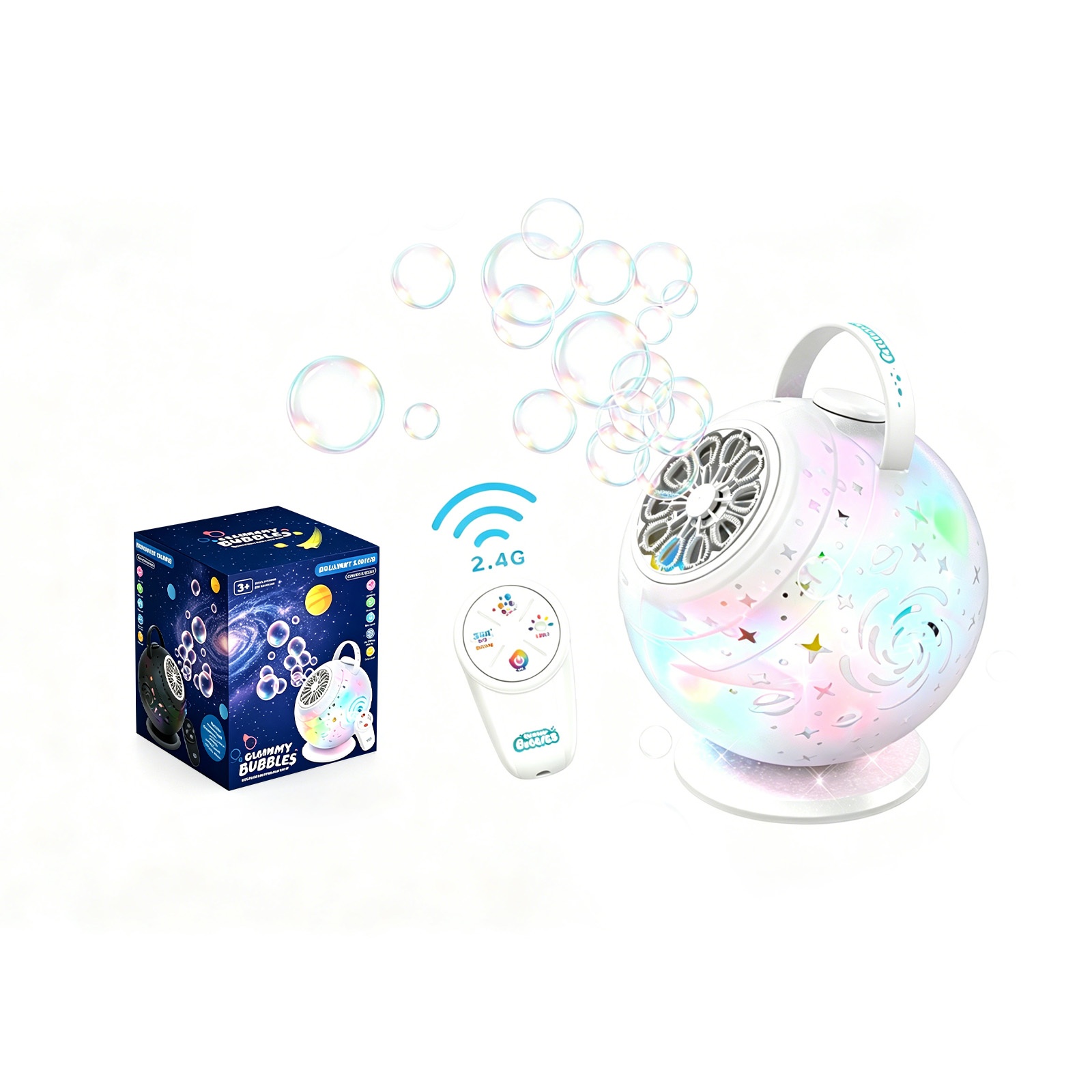 Galaxy Bubble Rotating Sensory Light