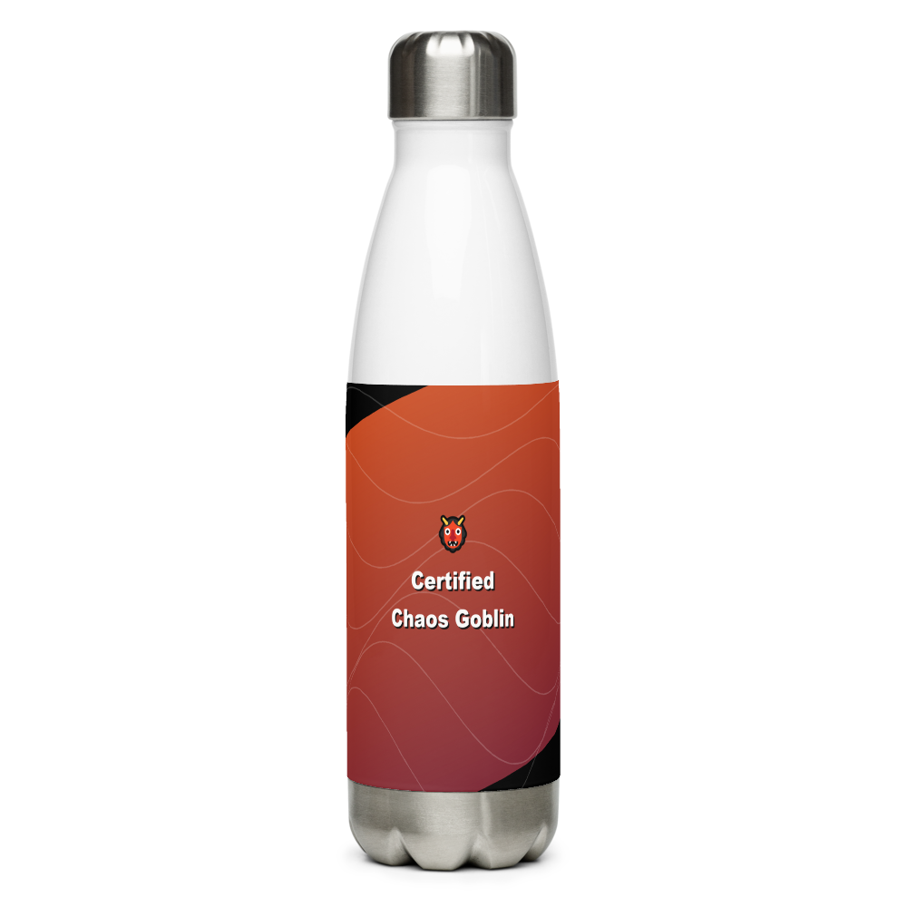 Certified Chaos Goblin Water Bottle