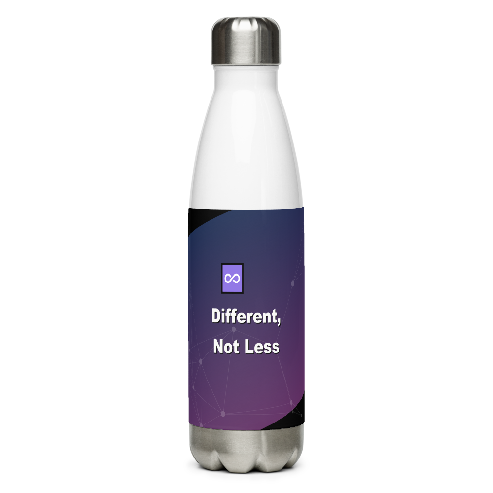 Different, Not Less Water Bottle