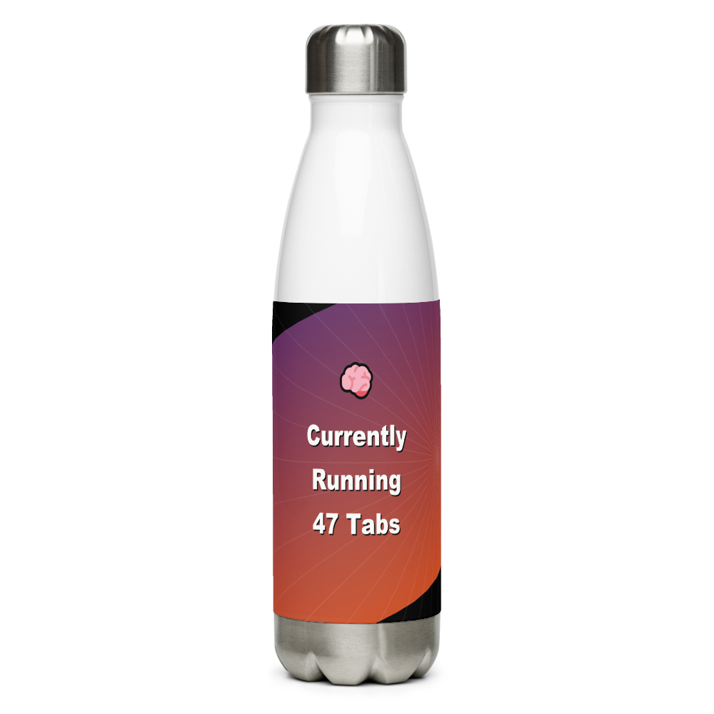 Currently Running 47 Tabs Water Bottle