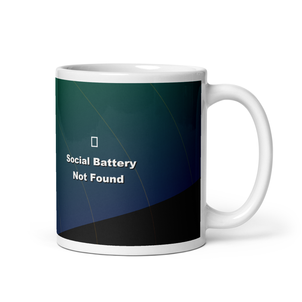 Social Battery: Not Found Mug