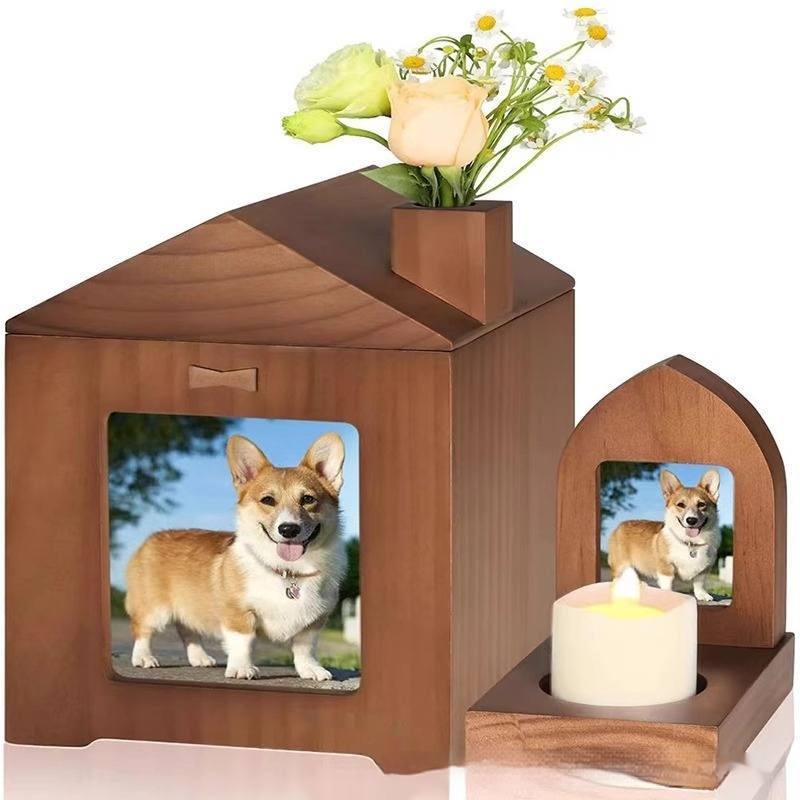 Solid Wood Pet Memorial Urn