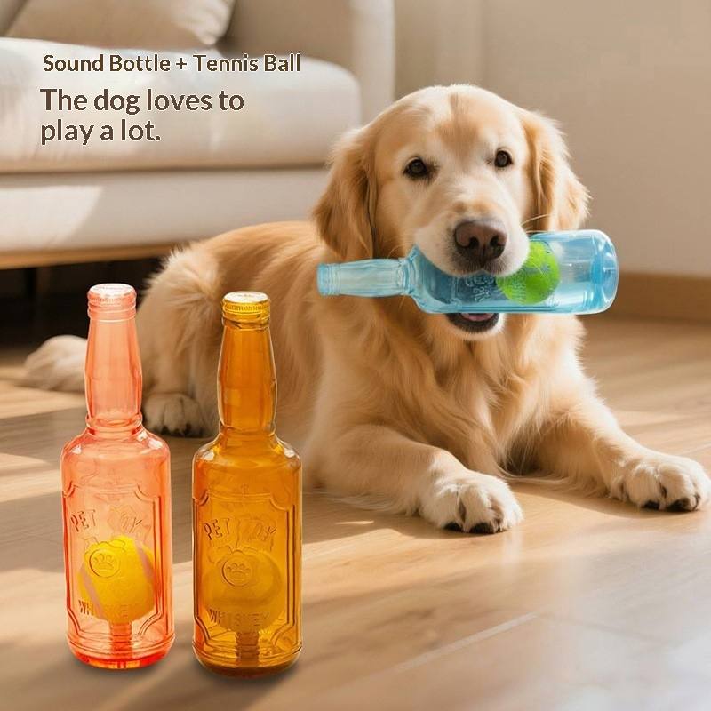 Squeaky Tennis Ball Dog Toy