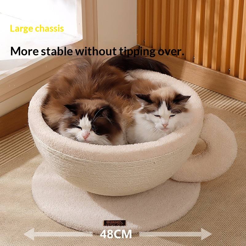 Sisal Rope Cat Scratcher With Bed