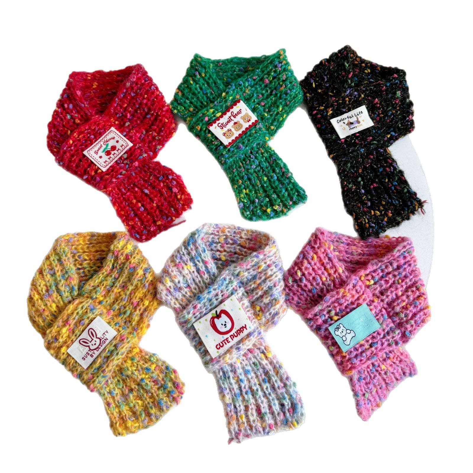 Knitted Pet Drool Bib Bandana