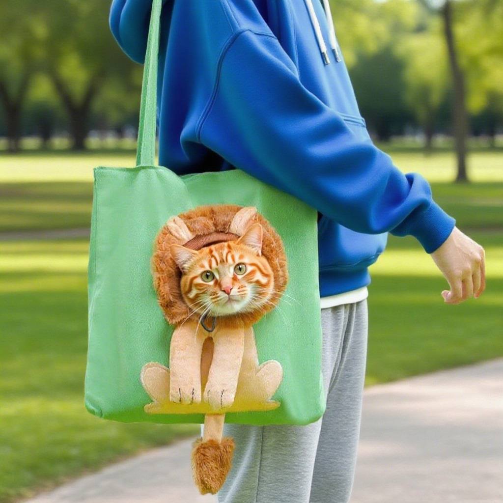 Open-Top Canvas Pet Carrier
