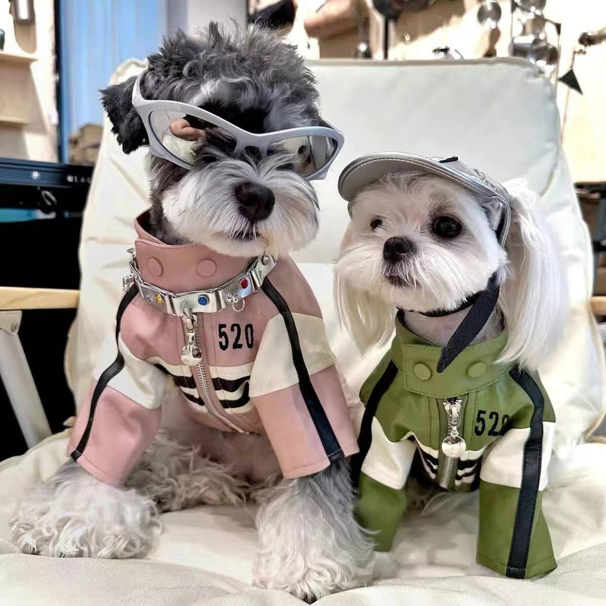 Dog Motorcycle Jacket Coat