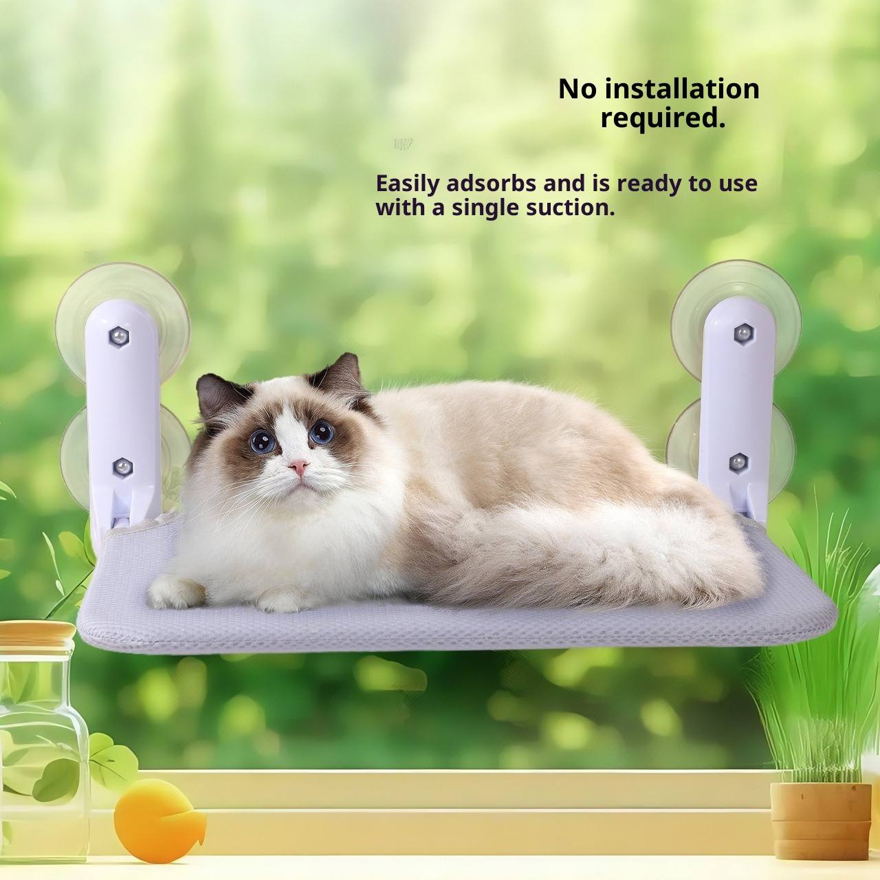 Cat Window Hammock with Suction Cups