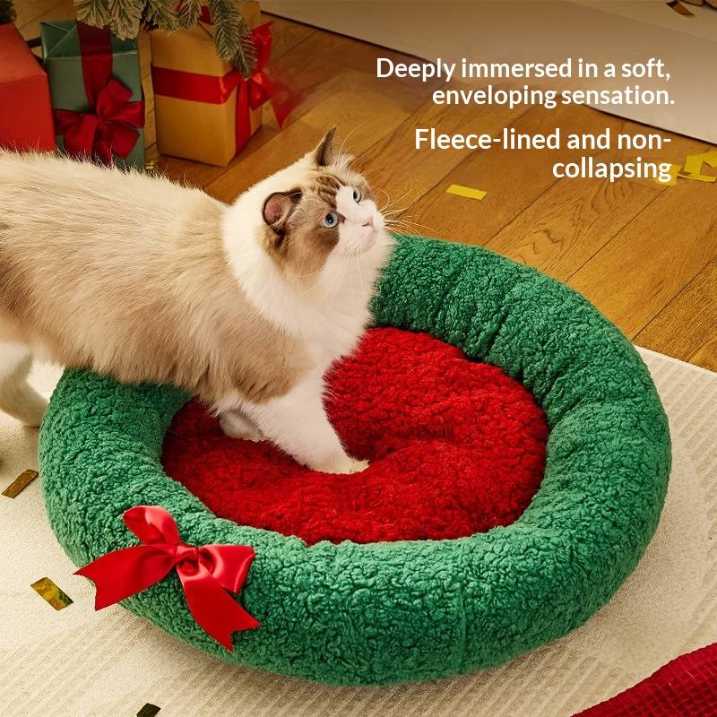 Warm Deep-Sided Cat Bed