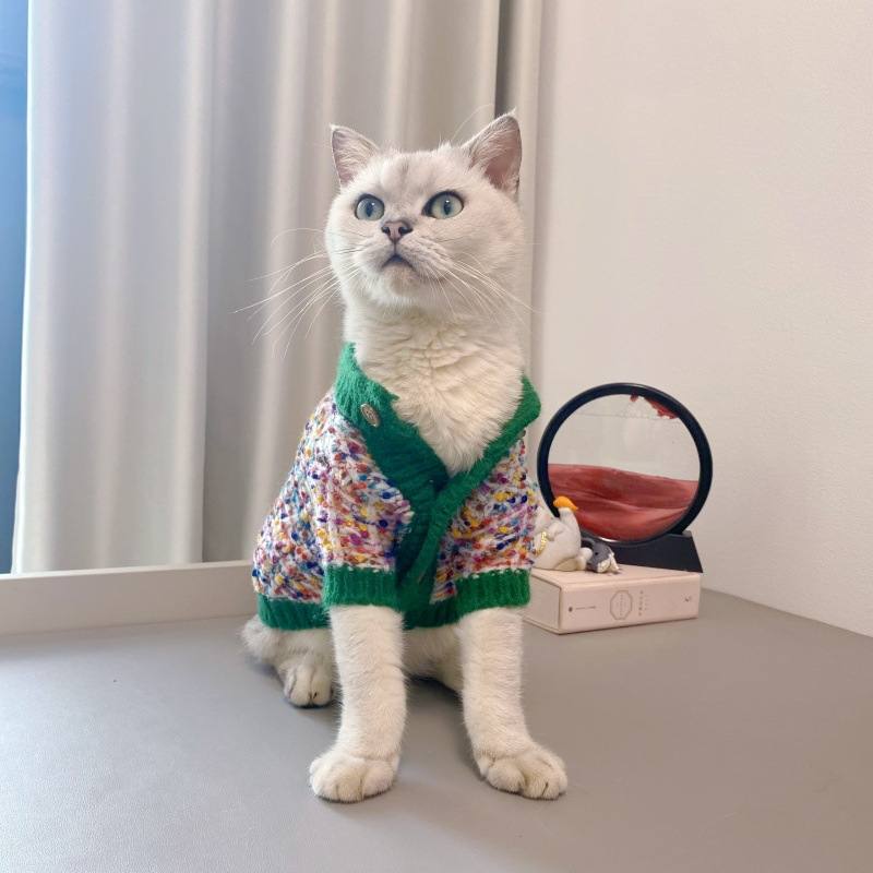Tweed Knit Pet Cardigan