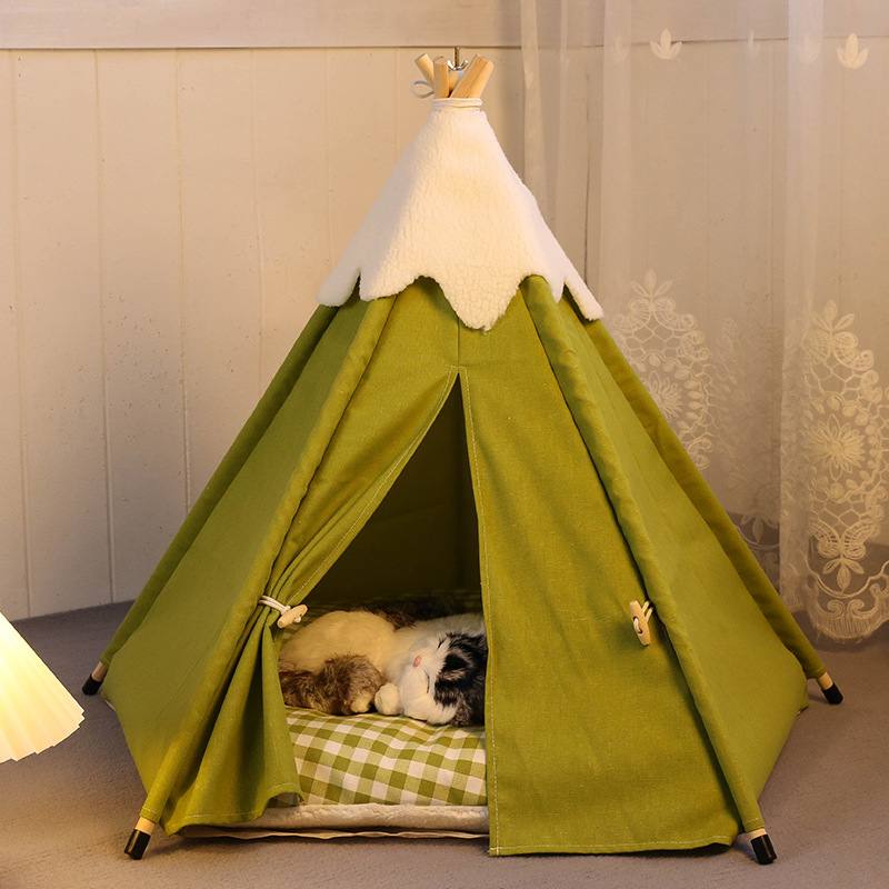 Washable Cat Tent Cave Bed