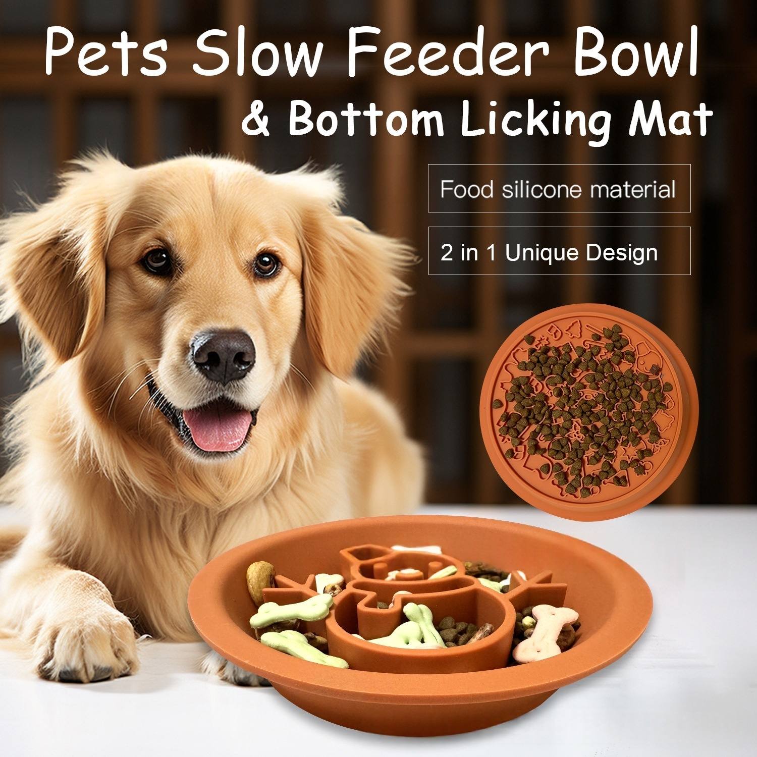 Slow Feeder Dog & Cat Bowl