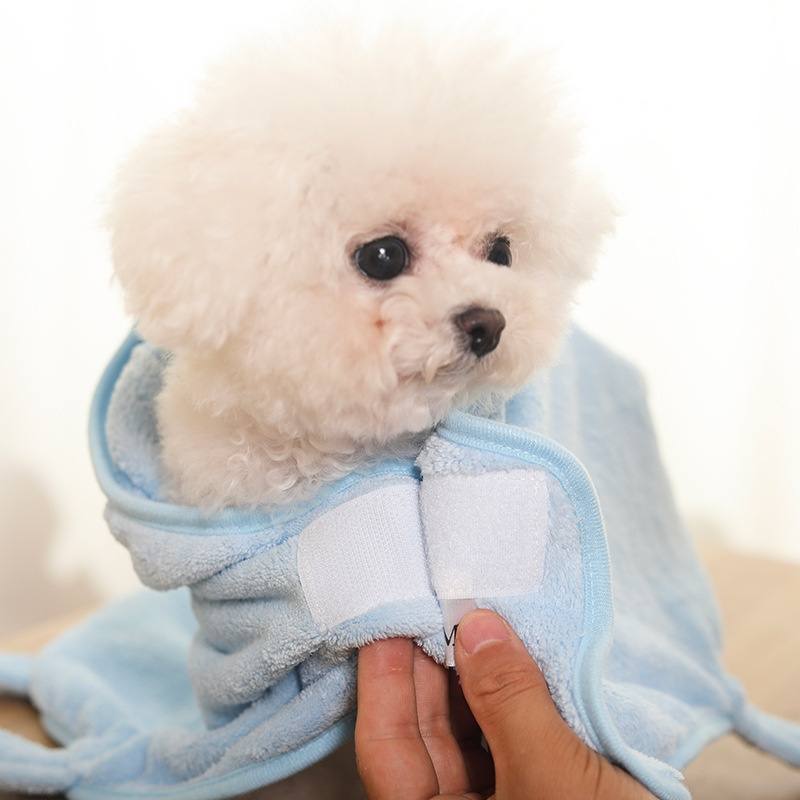 Hooded Microfibre Pet Drying Robe