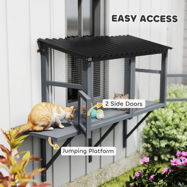 Large Multi-Level Cat Cage Enclosure