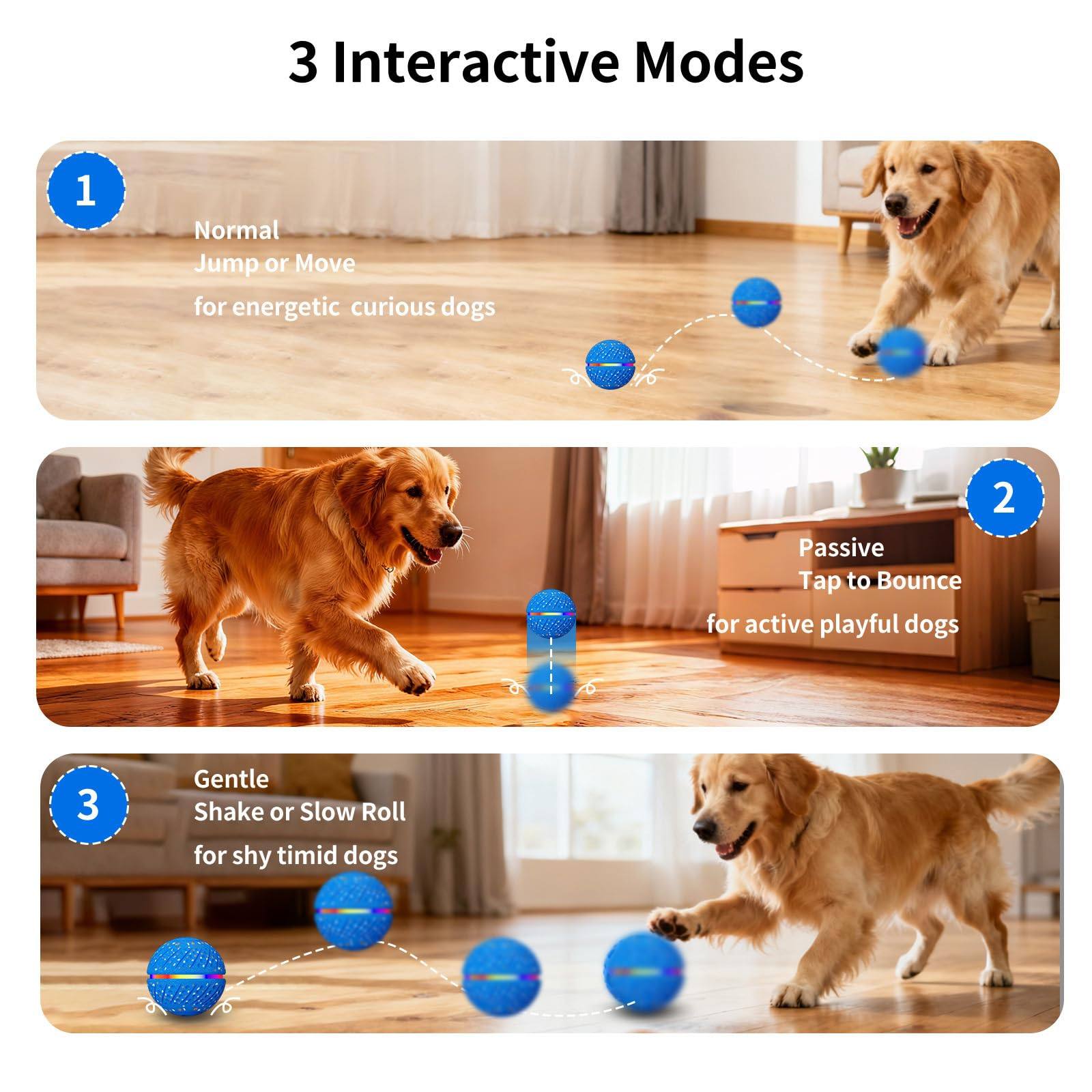 Light-Up Self-Moving Bouncing Dog Ball